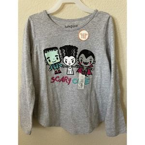 Jumping Beans Bride Of Frankenstein Dracula Long Sleeve Raglan Girls Top Size 6